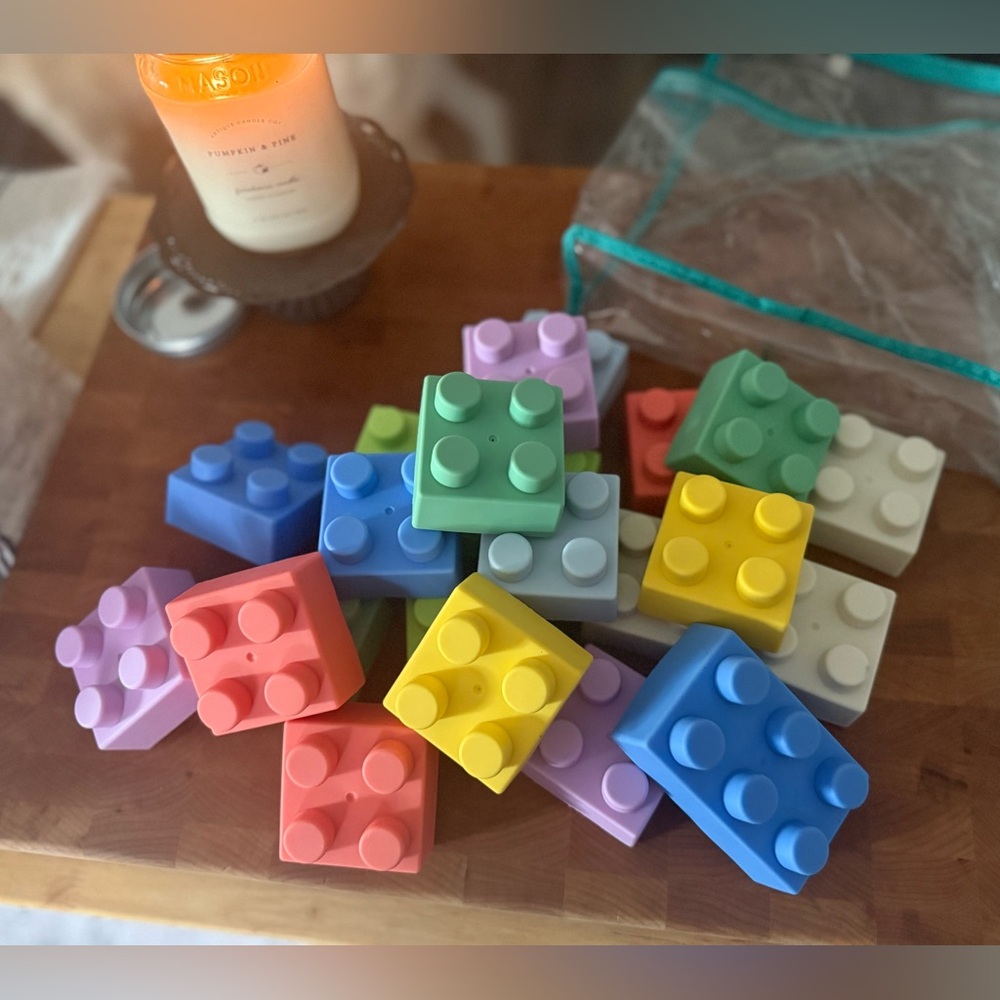 Rubber Silicone Bath or Play Blocks